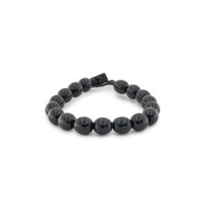 Handmade Wyoming Edwards Black Jade Beaded Bracelet
