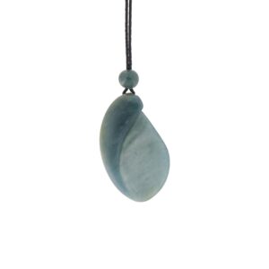Hand Carved Guatemalan Jade Shell Pendant